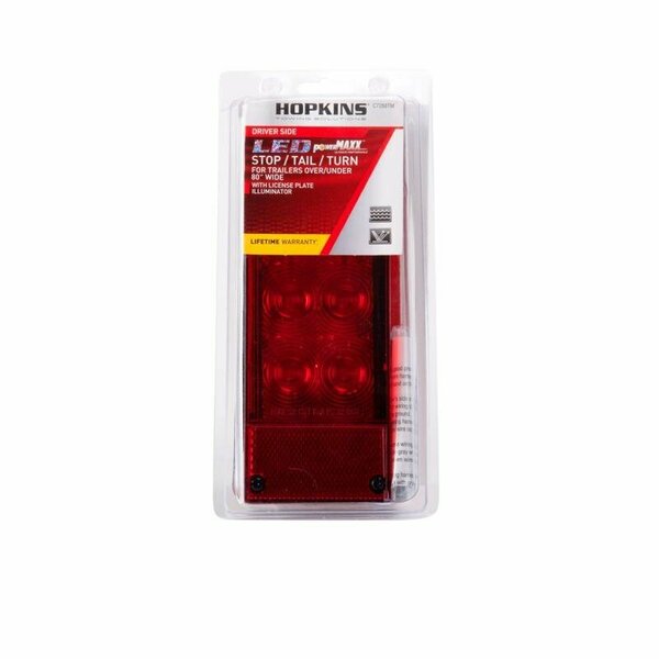 Hopkins Power Maxx Red Rectangular Trailer LED Light C7288TM